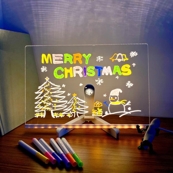 🎄Christmas ✨LED Acrylic Board with Colors🎨