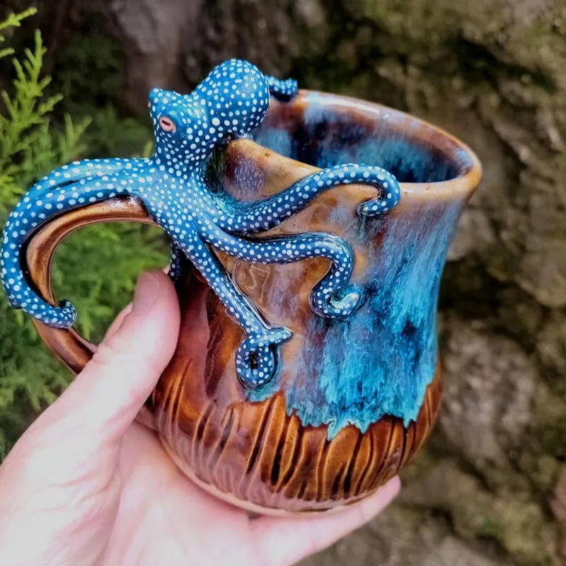 🐙Handmade Octopus Mug