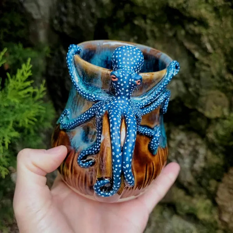 🐙Handmade Octopus Mug