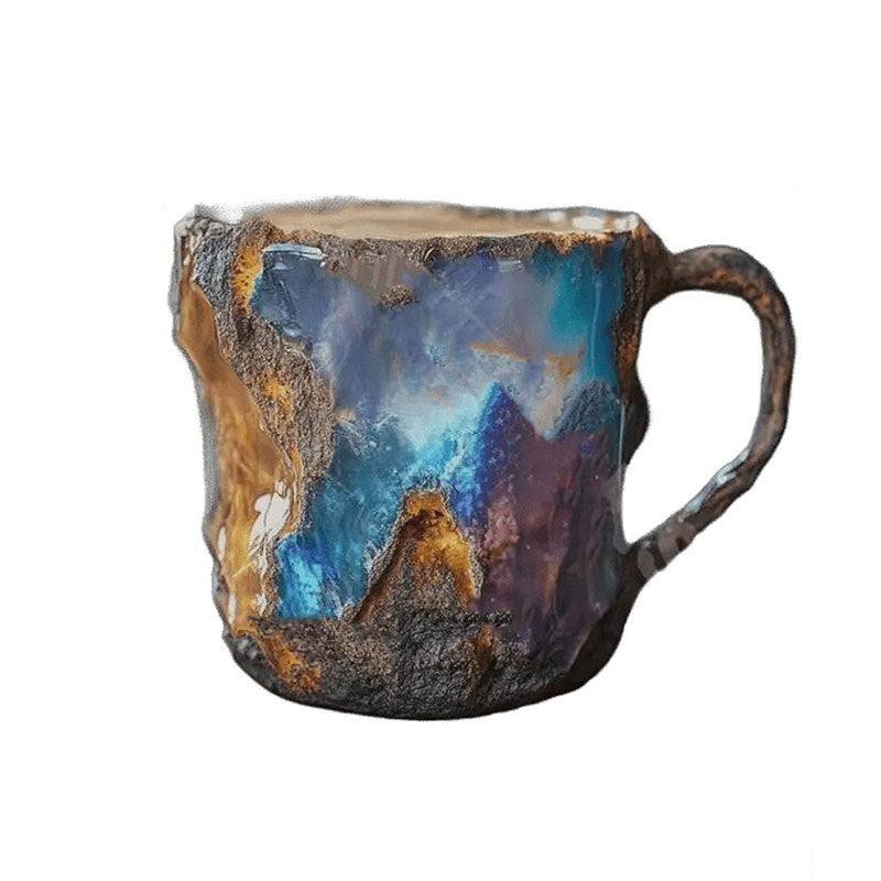 Mineral Crystal Resin Coffee Mugs