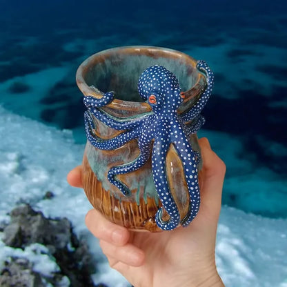 🐙Handmade Octopus Mug